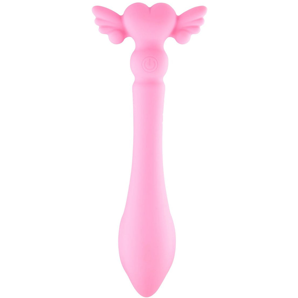 Angelic Pleasures Rechargeable 10-Function Pink Heart Massager