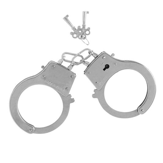 Basic Chrome Silver Metal Fun Cuffs