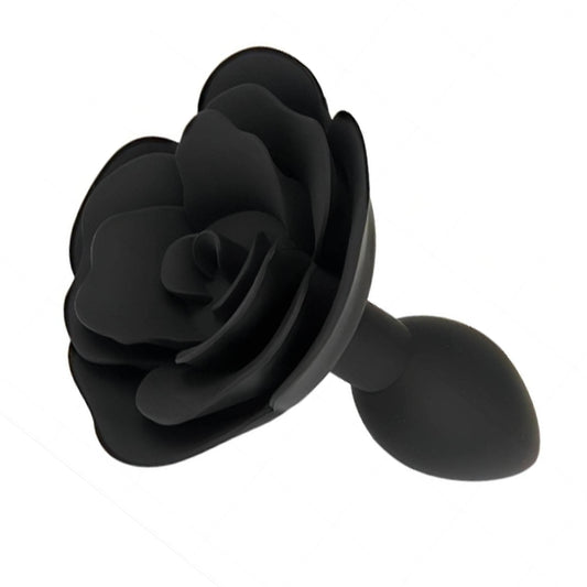Death Knight Black Rose 3" Silicone Plug