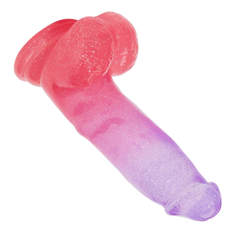 Glitter Galaxy 6 Inch Pastel Pink & Purple Ombre Rod