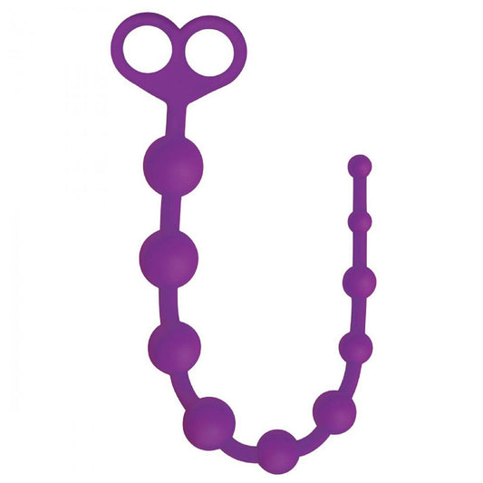 Curve Toys Gossip Perfect 10 Violet Silicone Beads