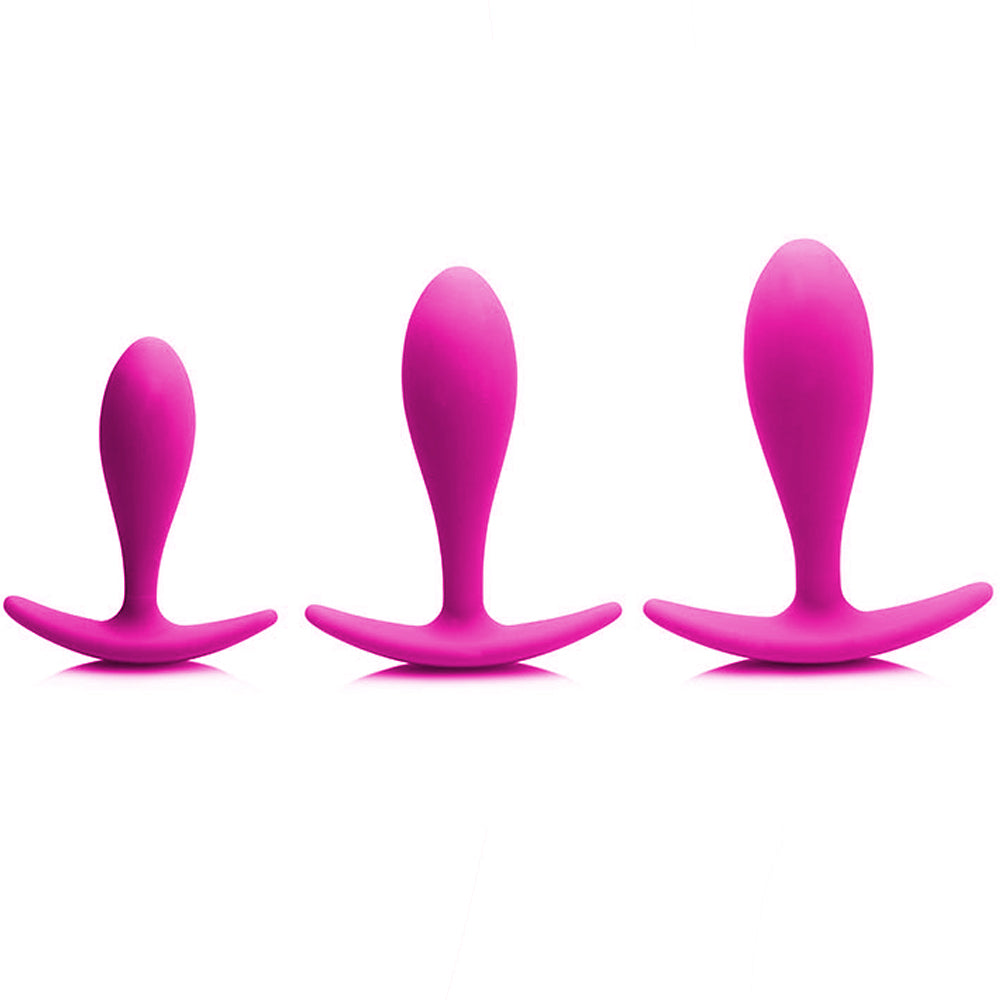 Curve Toys Gossip Rump Bumpers Magenta Silicone Plug Set