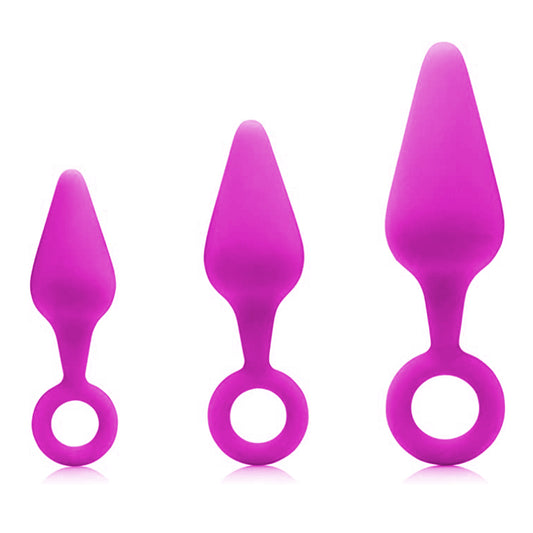 Curve Toys Gossip Rump Ringers Magenta Silicone Plug Set