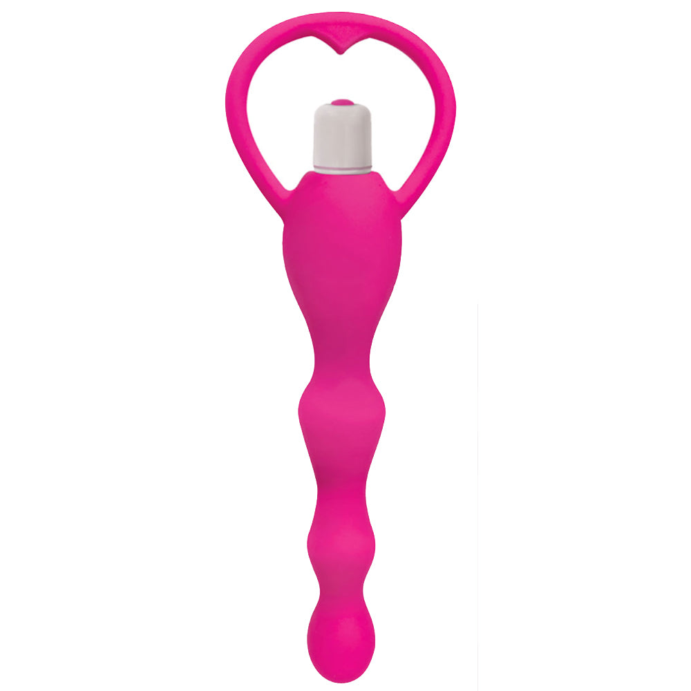 Curve Toys Gossip Rump Shaker Magenta Silicone 3 Speed Massaging Bead Plug