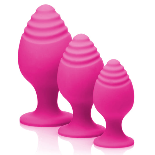 Curve Toys Gossip Swirlies Magenta Silicone Trainer Set