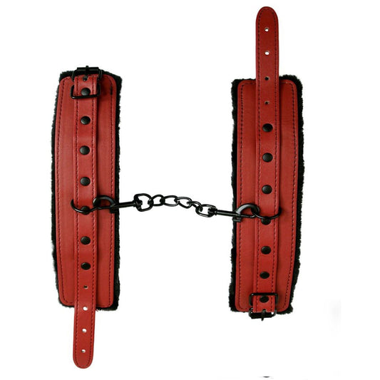Scarlet Seduction Fur-Lined Kinky Cuffs