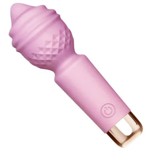 Pink Ice Cream Waterproof Rechargeable Wand Massager
