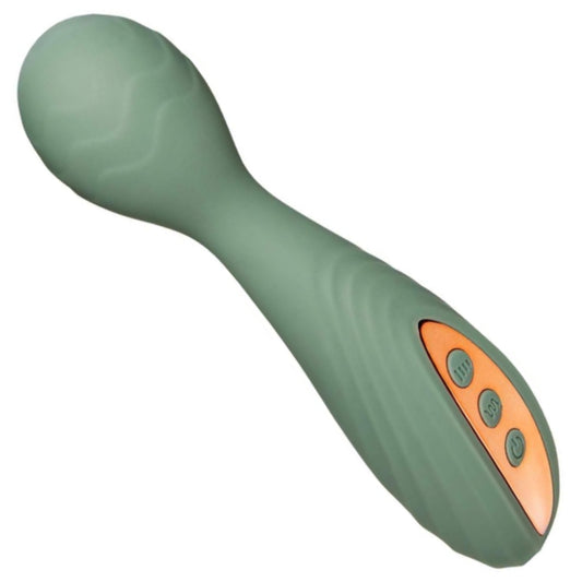 Enchanted Emerald Soft Touch Green Rechargeable 20 Function Wand Massager