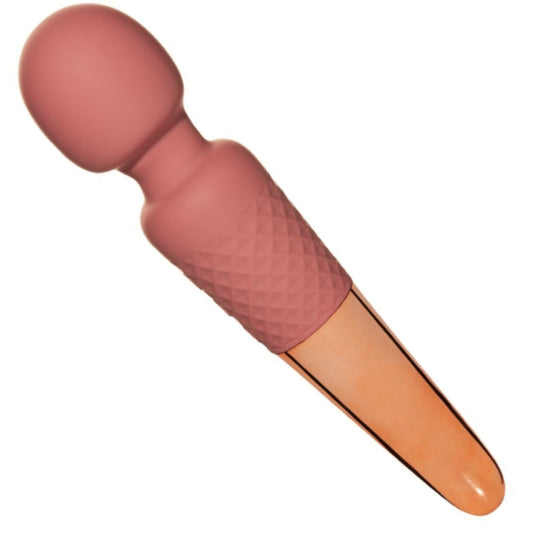 Rosy Bliss Soft Touch Pink Rechargeable 20 Function Wand Massager