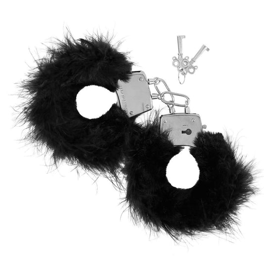 Black Feather Metal Fun Cuffs