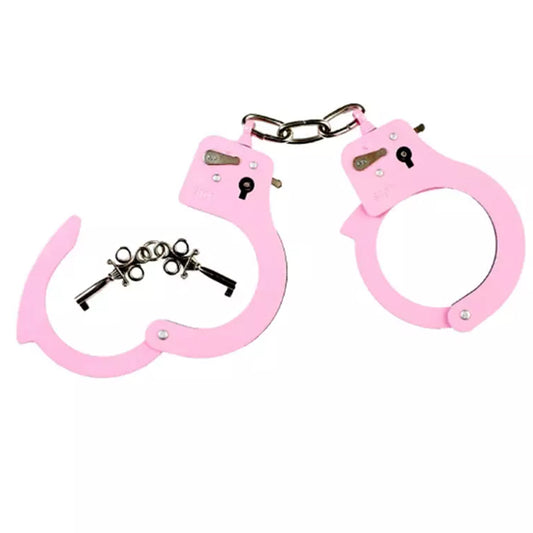 Cheeky Blush Pastel Pink Metal Fun Cuffs