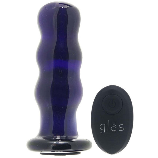 Glas Gorgeous 3.5" Rechargeable Remote Controlled Handblown Glass Plug
