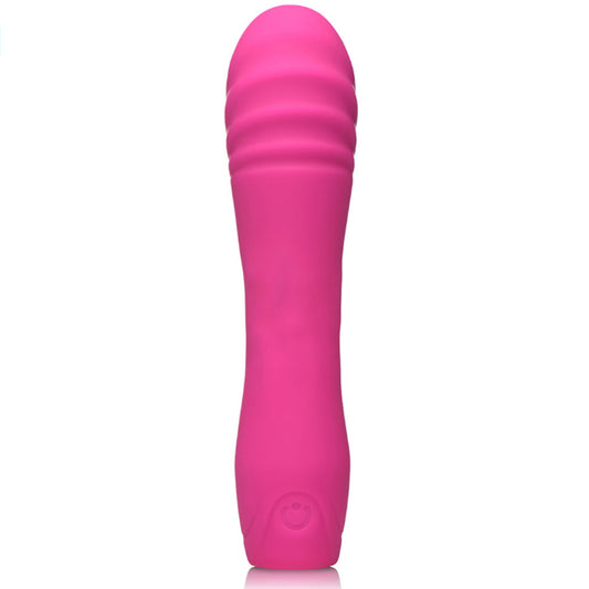 Curve Toys Gossip Twirl Teaser Magenta 5X Rotating Beads Silicone Massager