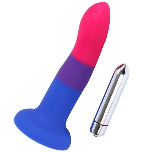 In The Name of Love Bisexual Pride Rod with Bullet