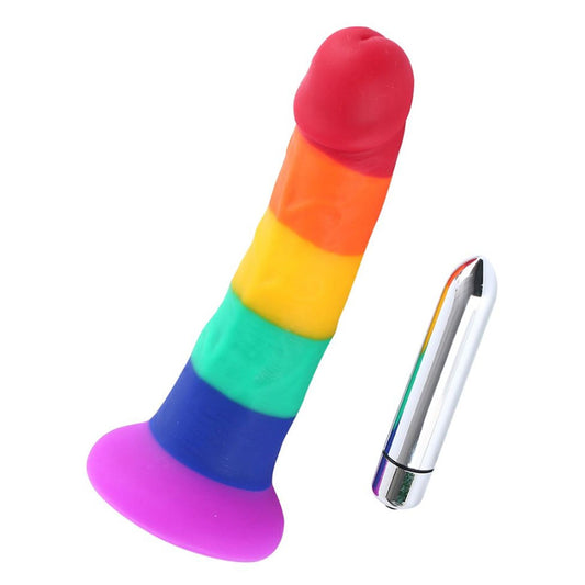 In The Name of Love Rainbow LGBTQ+ Pride Rod with Bullet