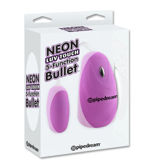 Pipedream Neon Luv Touch 5 Function Bullet Multi-Speed Waterproof Massager