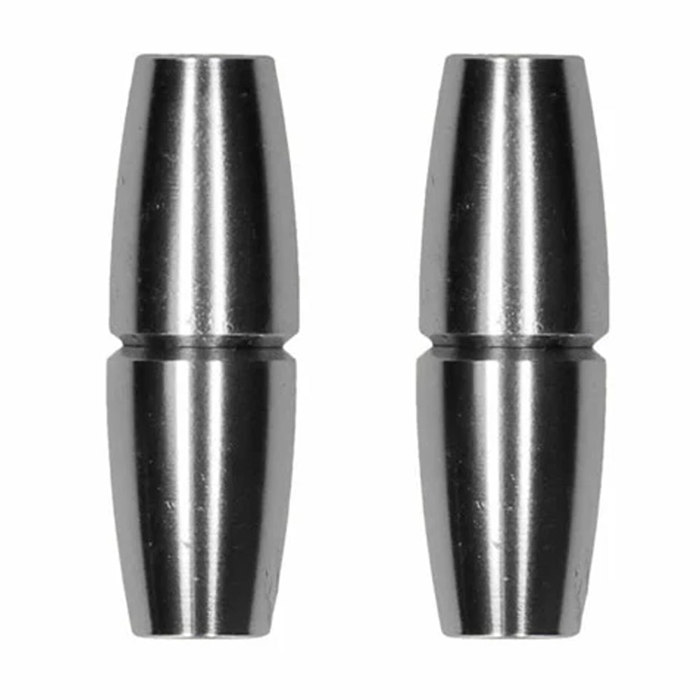 Shots Ouch! Black & White Magnetic Nipple Clamps - Sensual Cylinder