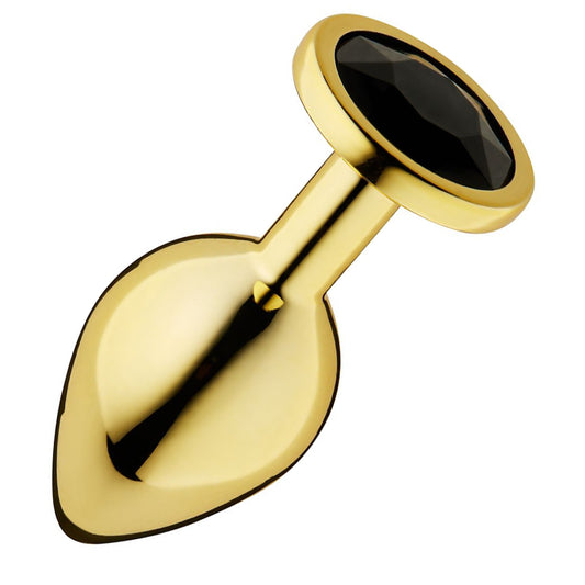 Pharaoh's Treasure Gold + Black Jeweled Metal Plug