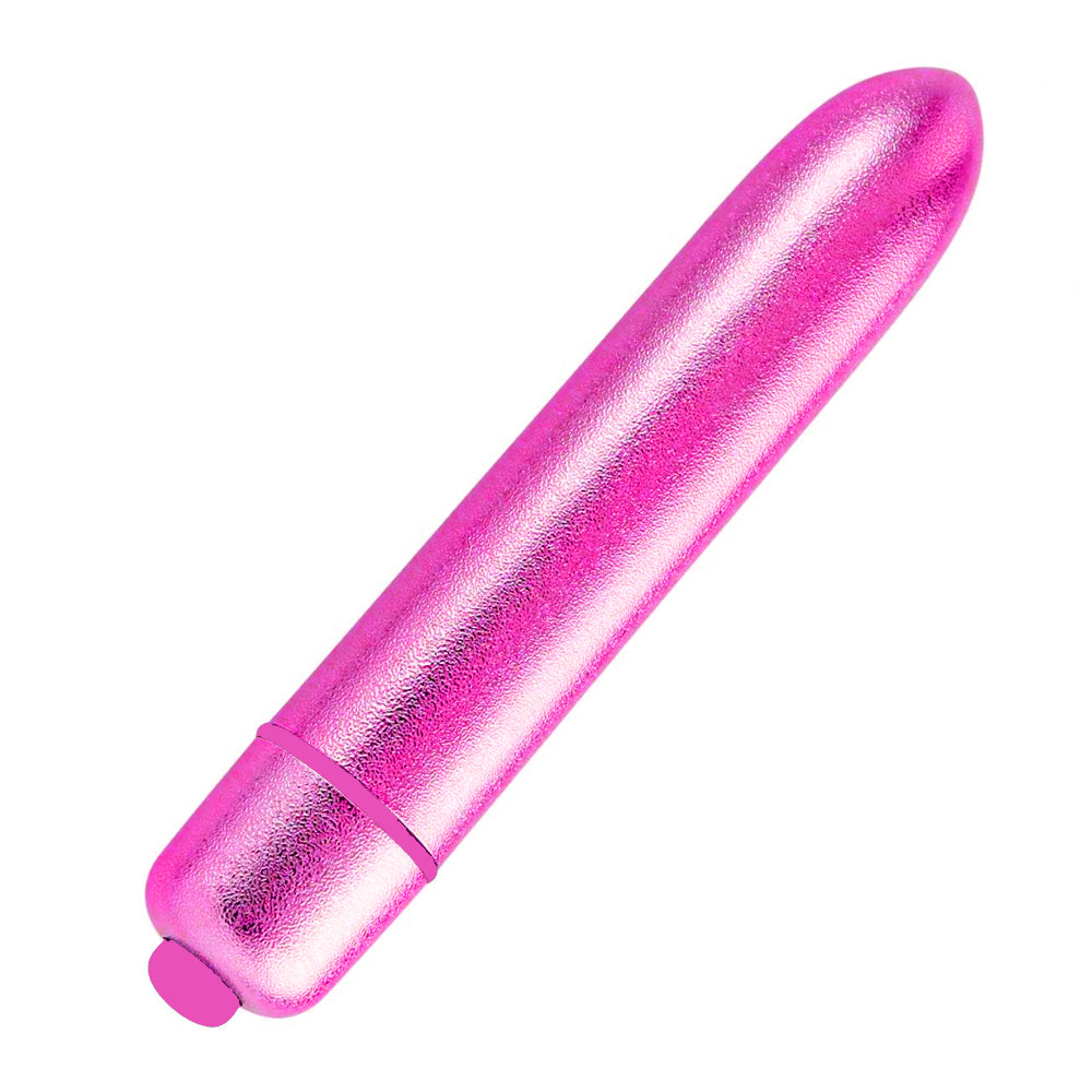 Pink Steel Metallic Bullet Massager