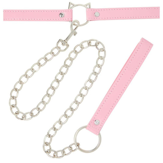 Purrfectly Pink Kitty Collar + Leash Set