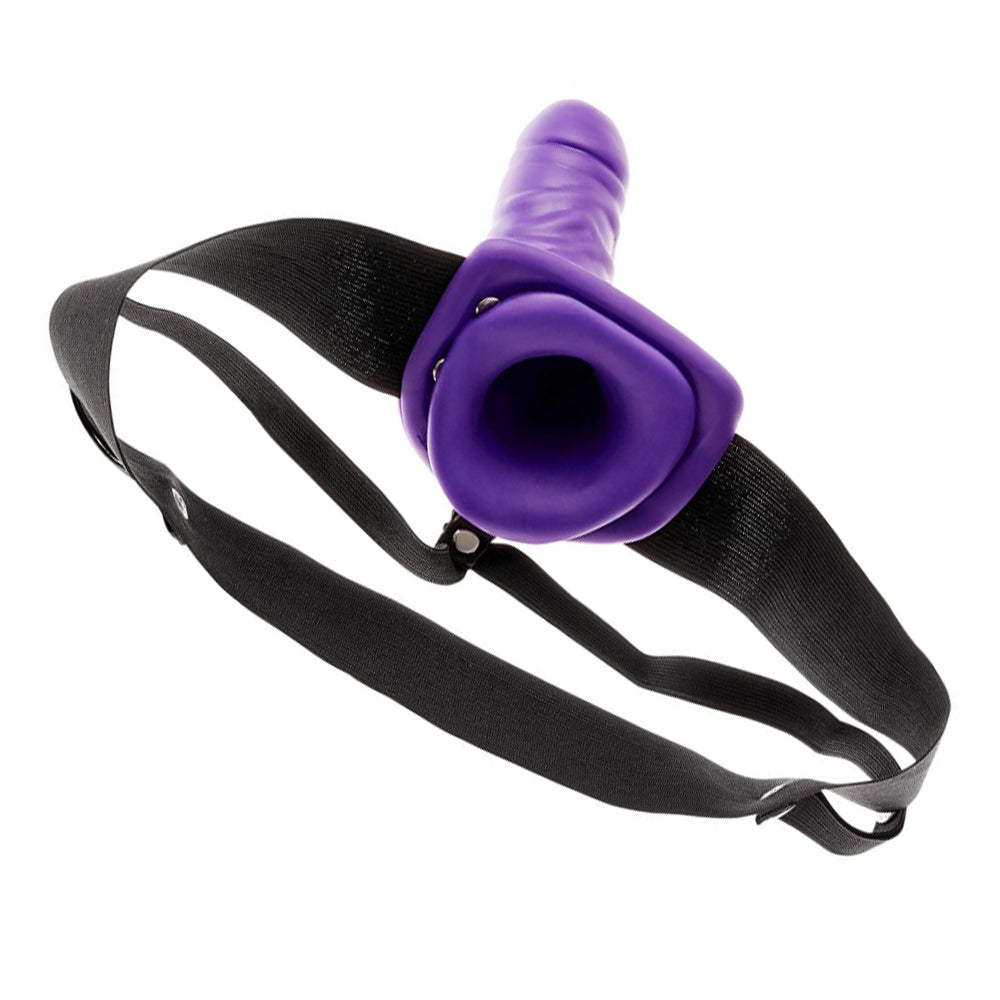 Royal Rendezvous Purple 6 Inch Hollow Strap On Set