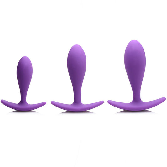 Curve Toys Gossip Rump Bumpers Violet Silicone Plug Set
