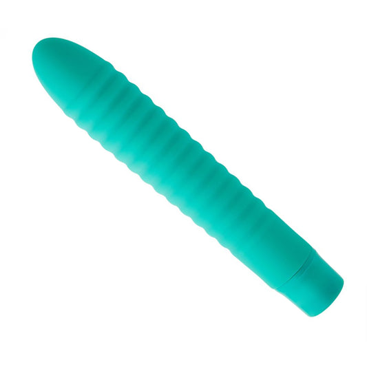 Viridian Pleasure Beam Green-Blooded & Ribbed 10 Function Massager