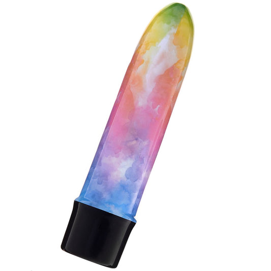 Watercolor Cloud Multi-Function Pink Blue & Yellow Rainbow Nebula Waterproof Massager