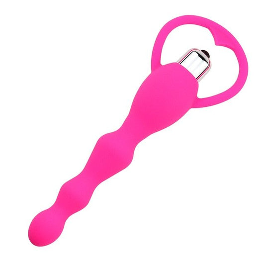 Power-Up Hot Pink Massaging Bead Plug
